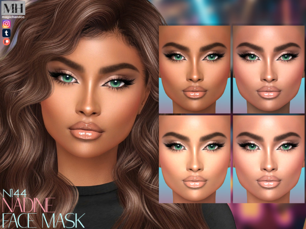 Alpha Nadine Face Mask by MagicHand - The Sims 4 Custom Content