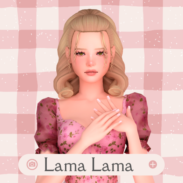 Maxis Match Hair Mary lou by simsfinds - The Sims 4 Custom Content