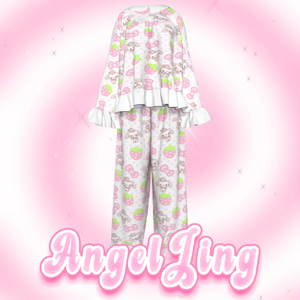 Maxis Match AngelJing 奶 fufu 兔莓睡衣 by simsfinds - The Sims 4 Custom Content