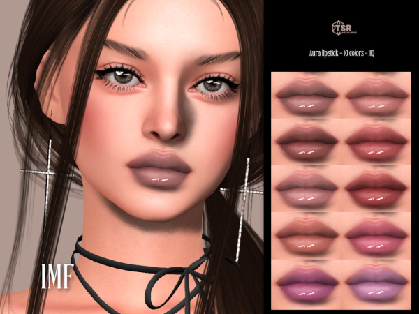 Alpha IMF Aura Lipstick by IzzieMcFire - The Sims 4 Custom Content