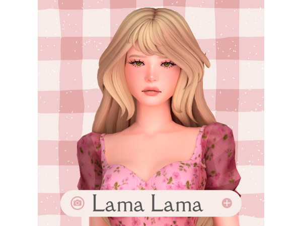 Maxis Match Hair Sylvia by LamaLamaLove - The Sims 4 Custom Content