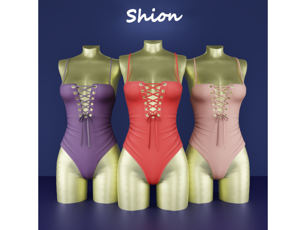 Alpha Shion Siena Bodysuit - The Sims 4 Custom Content