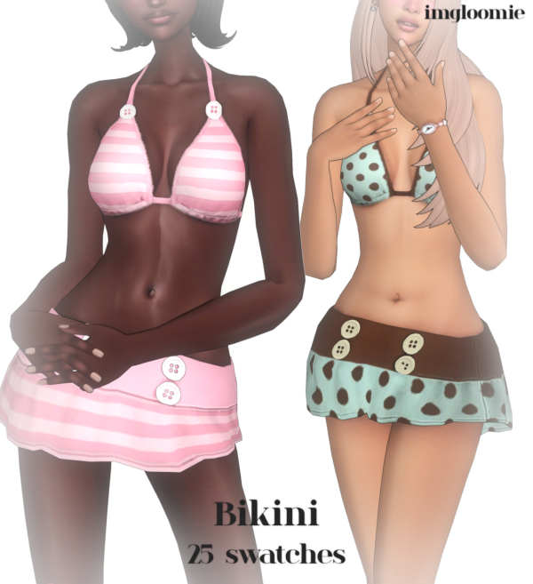 Maxis Match BIKINI SET by simsfinds - The Sims 4 Custom Content