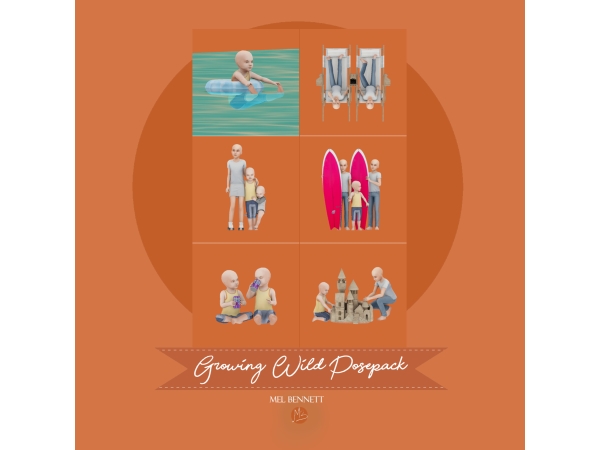Mix Growing Wild Posepack - The Sims 4 Custom Content