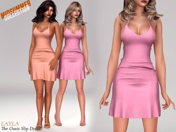 Alpha curseforge Oasis Slip Dress (midsummer collection) - The Sims 4 Custom Content
