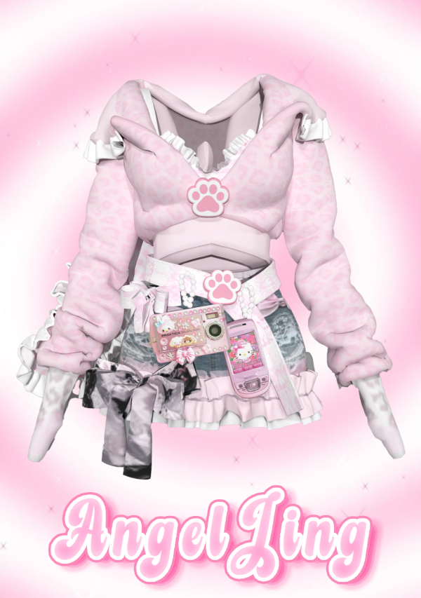 Mix AngelJing 萌萌陷阱 爪印短上衣 by simsfinds - The Sims 4 Custom Content