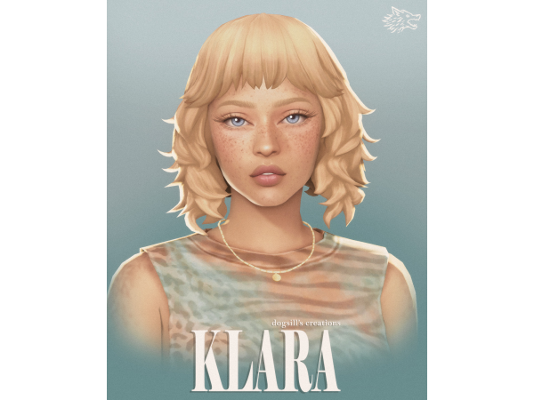Maxis Match klara hair by dogsill - The Sims 4 Custom Content