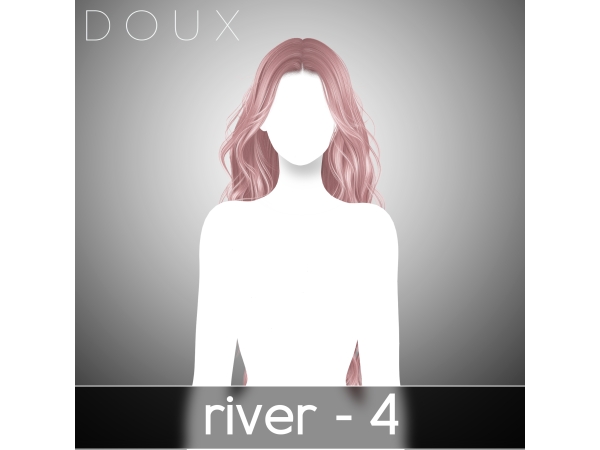 Alpha RIVER HAIRSTYLE - The Sims 4 Custom Content
