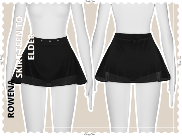 Alpha Rowena Skirt Teen to Elder - The Sims 4 Custom Content