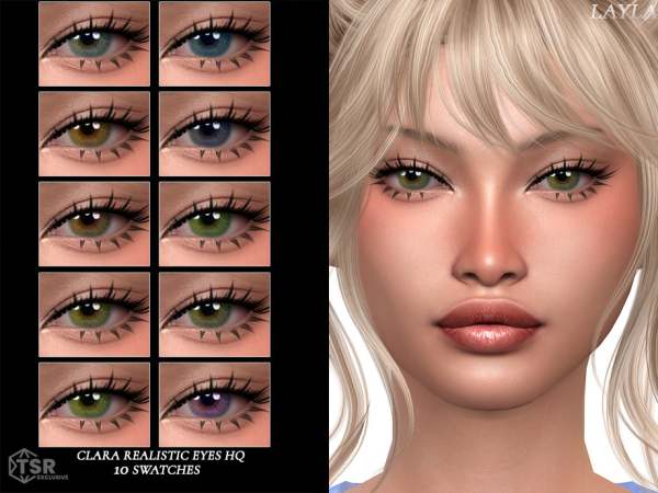Alpha tsr Layla Clara Realistic Eyes HQ - The Sims 4 Custom Content