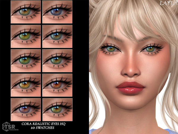 Alpha tsr Layla Cora Realistic Eyes HQ - The Sims 4 Custom Content