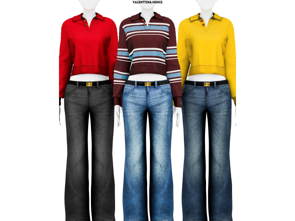 Alpha Sasha sweater Early access - The Sims 4 Custom Content