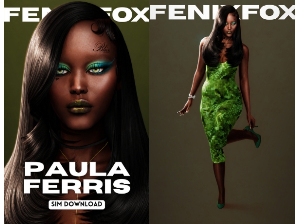 Alpha Paula Ferris - The Sims 4 Custom Content