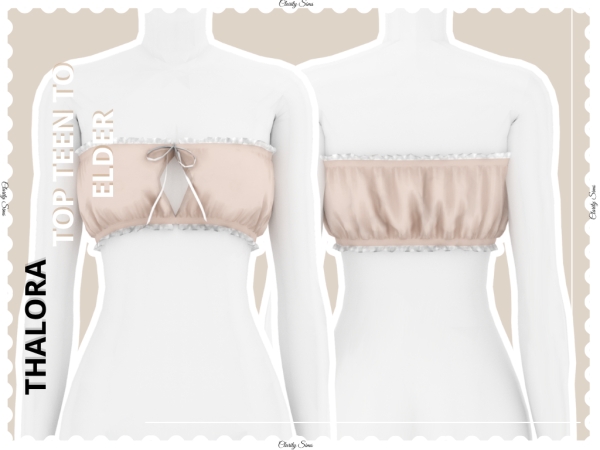 Alpha Thalora Top Teen to Elder - The Sims 4 Custom Content