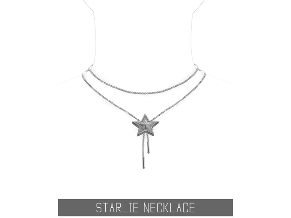 Alpha STARLIE NECKLACE by simpliciaty - The Sims 4 Custom Content