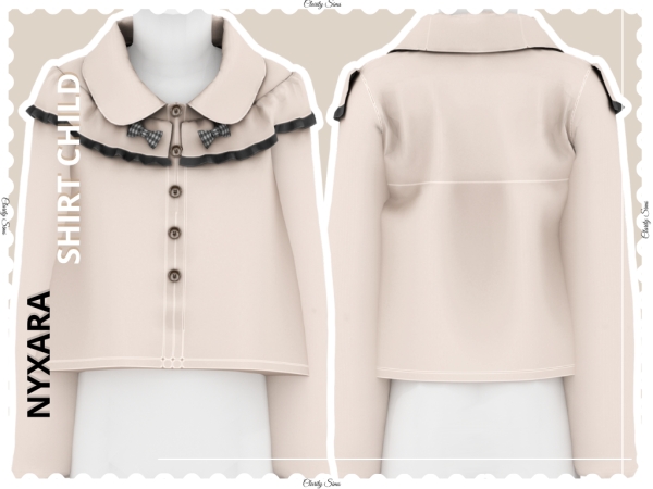 Alpha Nyxara Shirt Child - The Sims 4 Custom Content