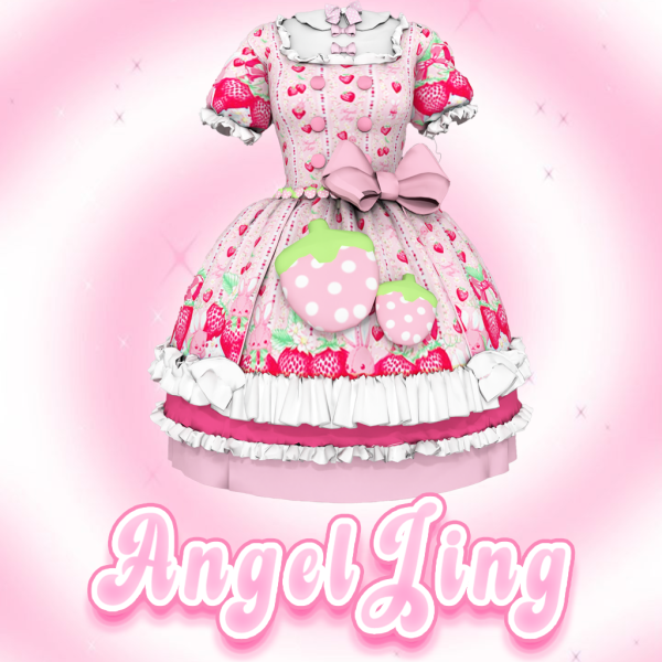 Mix AngelJing Strawberry Bubble Sleeve Lolita by simsfinds - The Sims 4 Custom Content
