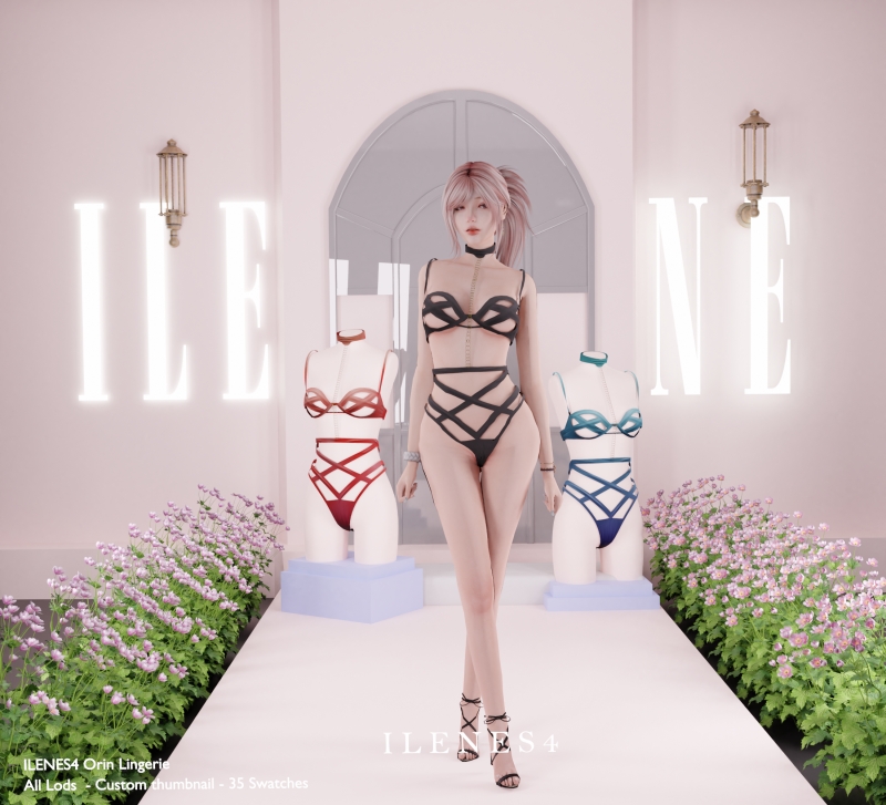 Alpha ILN Orin Lingerie by ilenes4 - The Sims 4 Custom Content