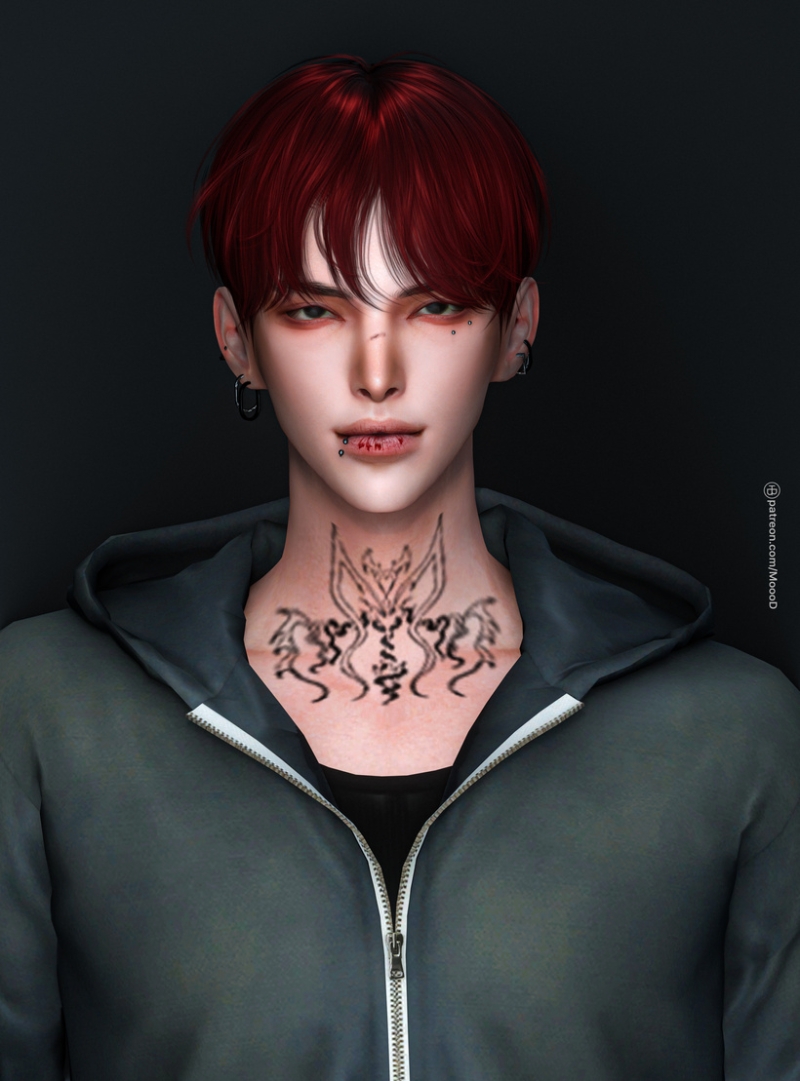 Alpha MoooD Hair N112 by simsfinds - The Sims 4 Custom Content