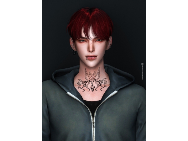 Alpha MoooD Hair N112 - The Sims 4 Custom Content