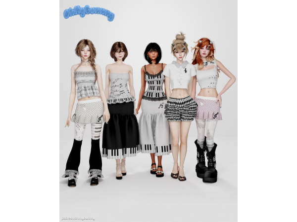 Alpha Piano Aesthetic Collection - The Sims 4 Custom Content