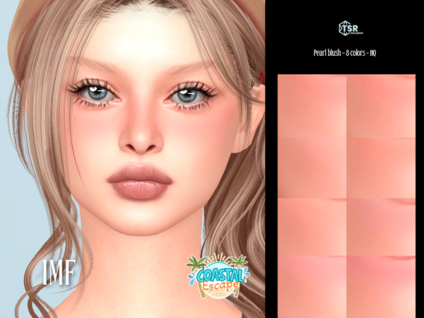 Alpha IMF Pearl Blush Coastal Escape by IzzieMcFire - The Sims 4 Custom Content