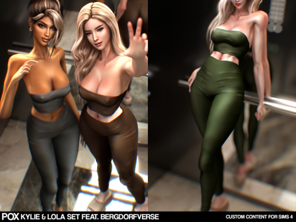 Alpha POX Kylie Set by VentaStudio - The Sims 4 Custom Content