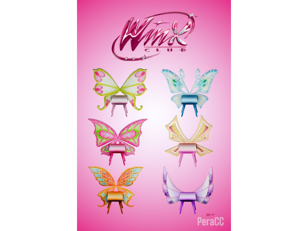 Maxis Match Winx Chairs Set - The Sims 4 Custom Content