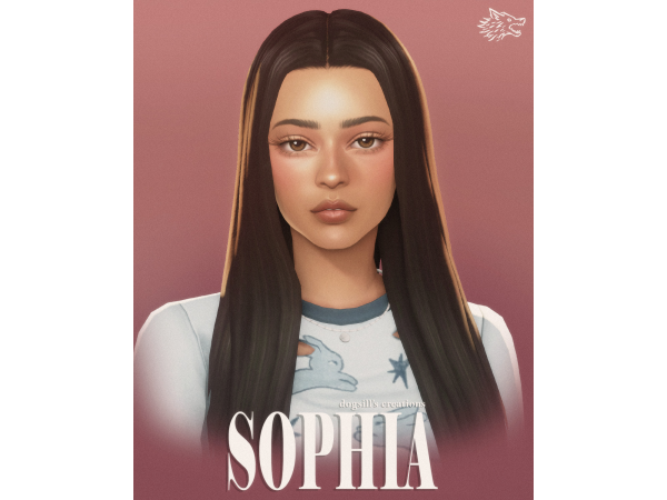 Maxis Match sophia hair by dogsill - The Sims 4 Custom Content
