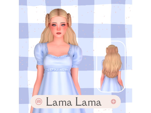 Maxis Match Hair Merewen by LamaLamaLove - The Sims 4 Custom Content