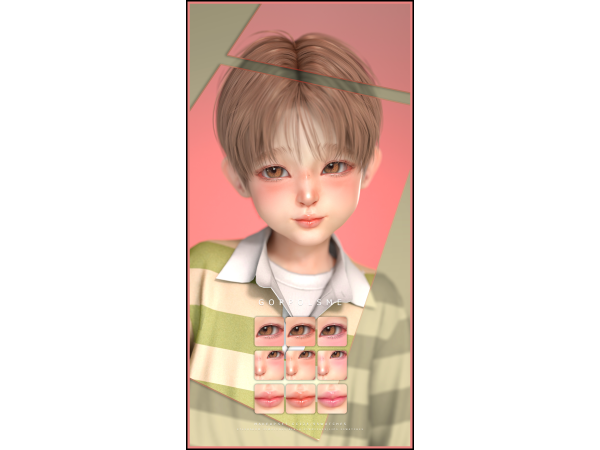 Alpha GPME GOLD MAKEUP SET CC125 by goppolsme - The Sims 4 Custom Content
