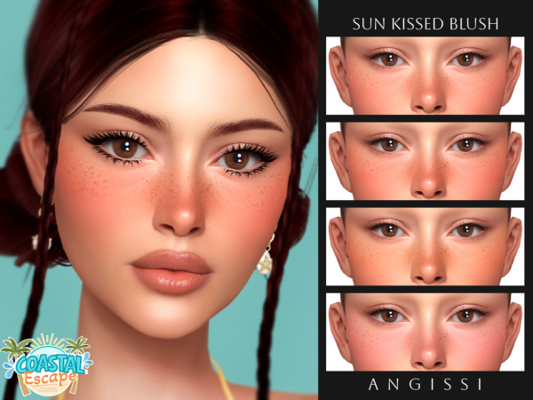 Alpha Sun Kissed Blush by ANGISSI - The Sims 4 Custom Content