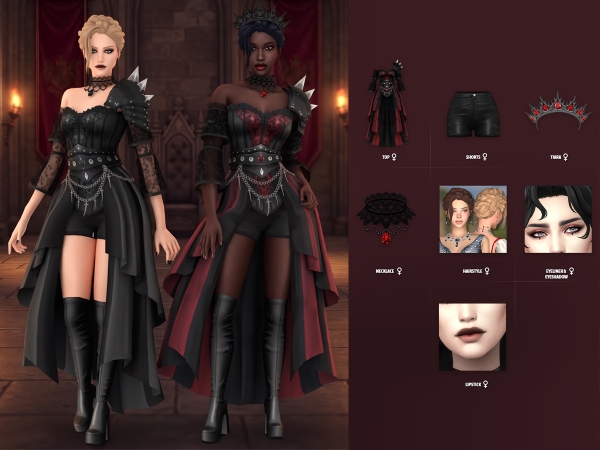 Maxis Match Theda Lookbook - The Sims 4 Custom Content