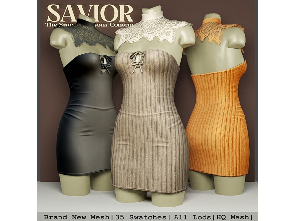 Alpha Svr_Ghiia Neechan Dress - The Sims 4 Custom Content