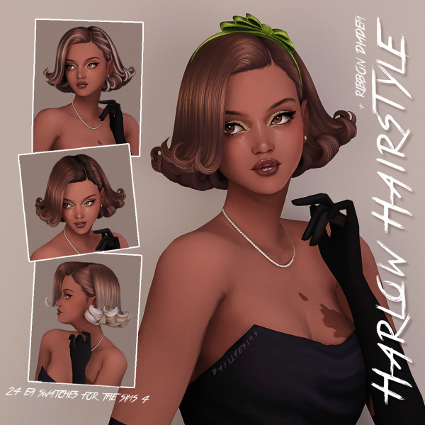 Maxis Match HARLOW HAIRSTYLE by simsfinds - The Sims 4 Custom Content