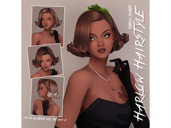 Maxis Match HARLOW HAIRSTYLE by daylifesims - The Sims 4 Custom Content