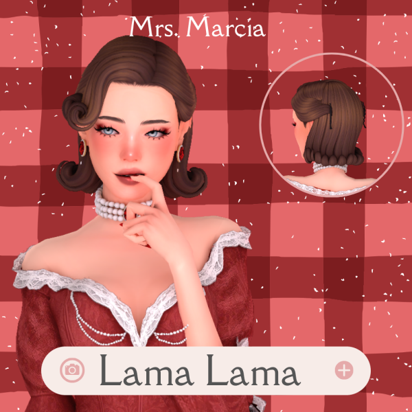 Maxis Match Hair Mrs Marcia by simsfinds - The Sims 4 Custom Content