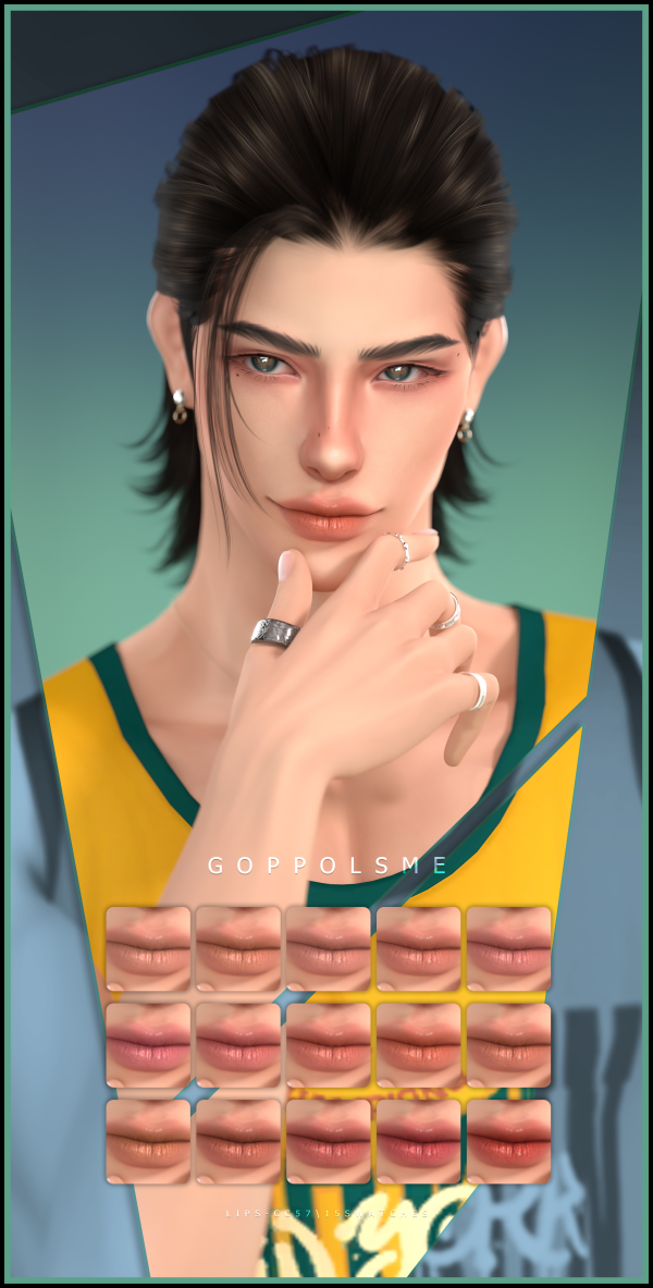 Alpha GPME GOLD Lips CC57 by simsfinds - The Sims 4 Custom Content