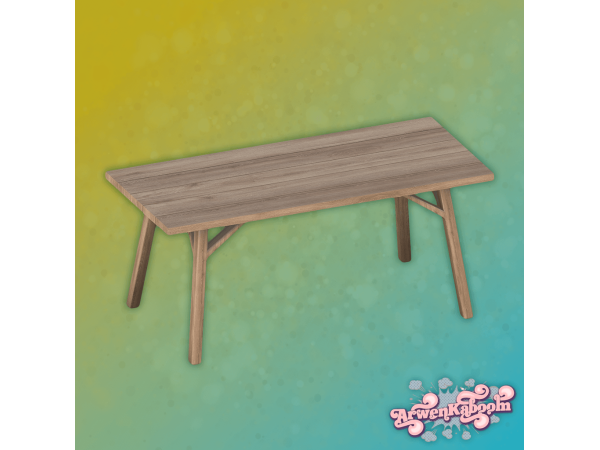 Alpha Marabor Dining Table - The Sims 4 Custom Content