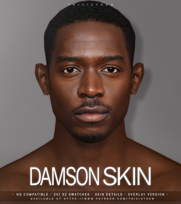 Alpha Damson Idris Skin Sim by simsfinds - The Sims 4 Custom Content