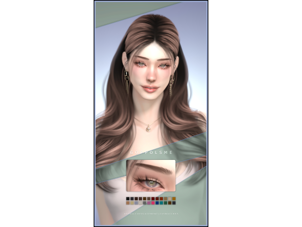 Alpha GPME GOLD Eyebrows Default Replacement 034MedLongMedCurvedSubtle - The Sims 4 Custom Content