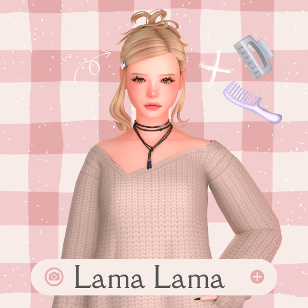 Maxis Match Hair Laila by simsfinds - The Sims 4 Custom Content