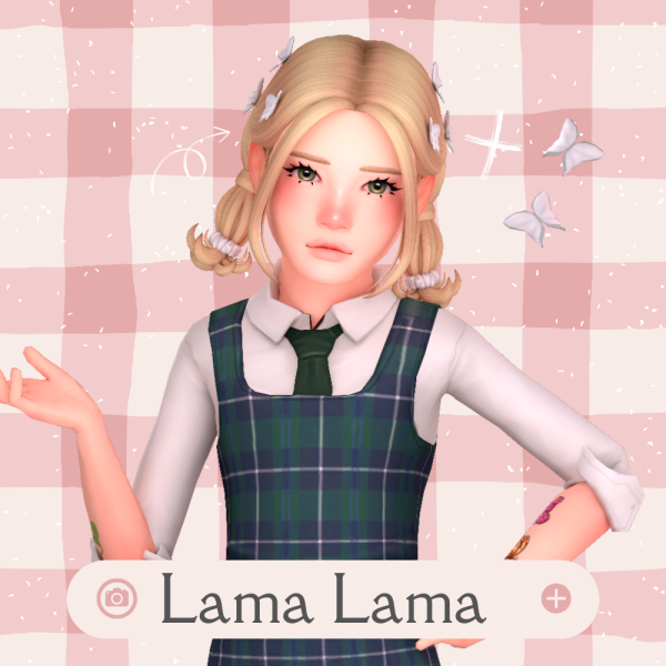 Maxis Match Hair Kristeen by simsfinds - The Sims 4 Custom Content