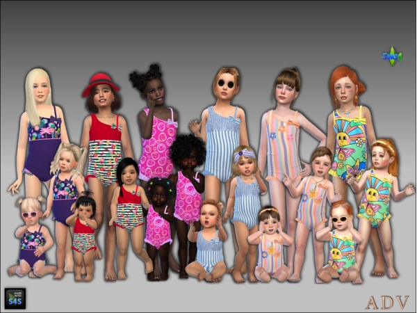 Alpha Swimwear for girls - The Sims 4 Custom Content