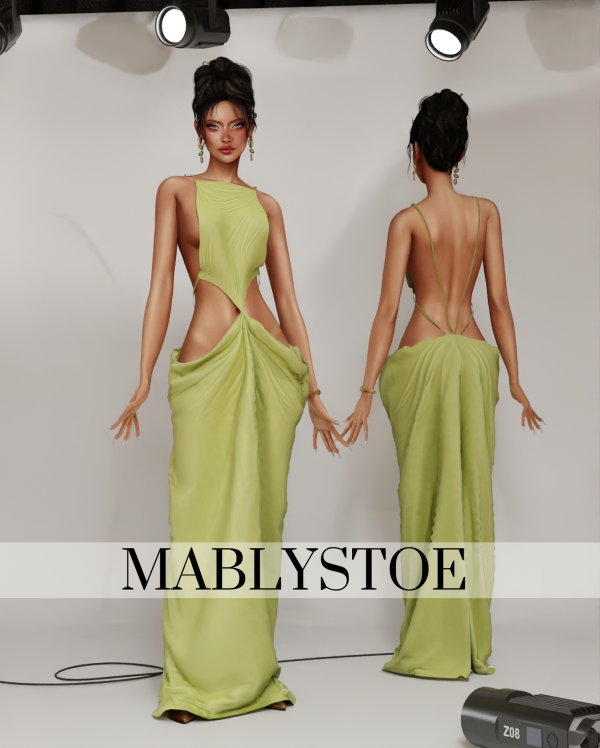 Alpha MablyStore FMOUS GOWN by simsfinds - The Sims 4 Custom Content