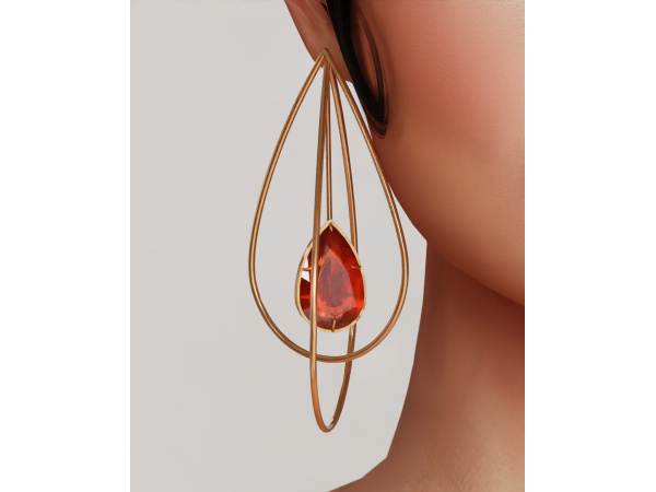 Alpha MablyStore Gota Earrings - The Sims 4 Custom Content