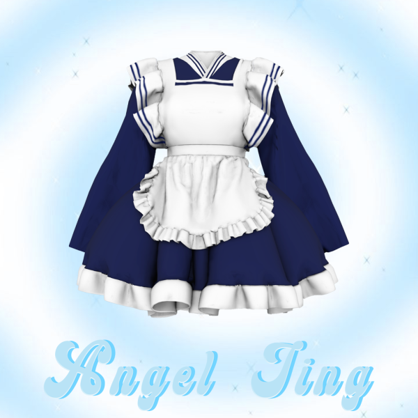 Mix AngelJing Showa maid by simsfinds - The Sims 4 Custom Content
