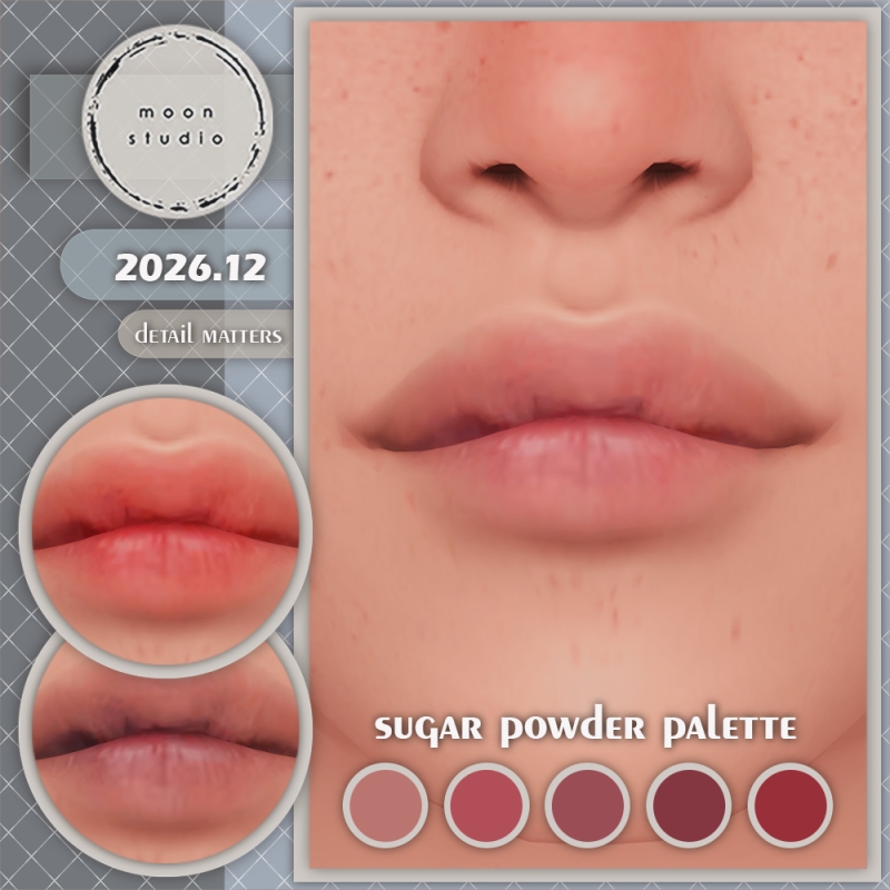 Mix Sugar Powder Lipstick by moonmoonsim - The Sims 4 Custom Content