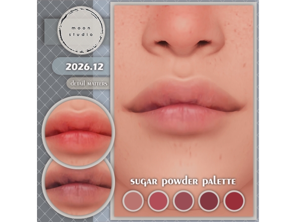 Mix Sugar Powder Lipstick - The Sims 4 Custom Content