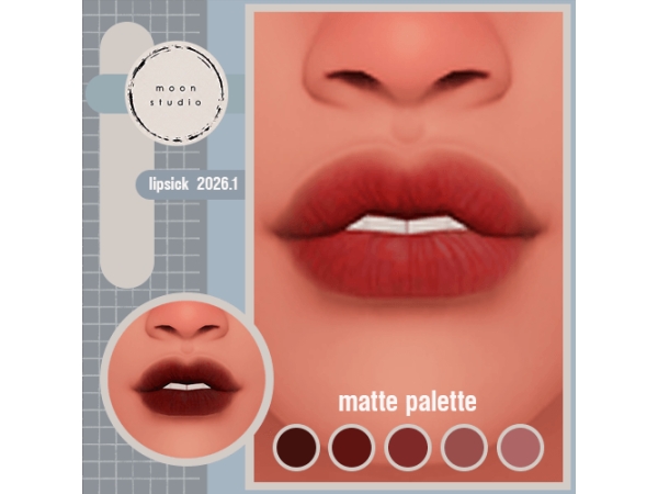 Mix Matte Velvet Lipstick - The Sims 4 Custom Content